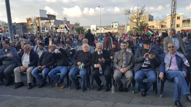İsrali’in Sahnin Kentinde Trump Protesto Edildi