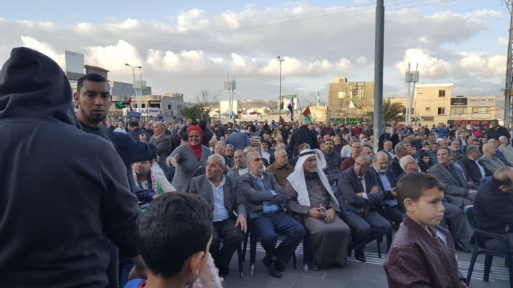 İsrali’in Sahnin Kentinde Trump Protesto Edildi