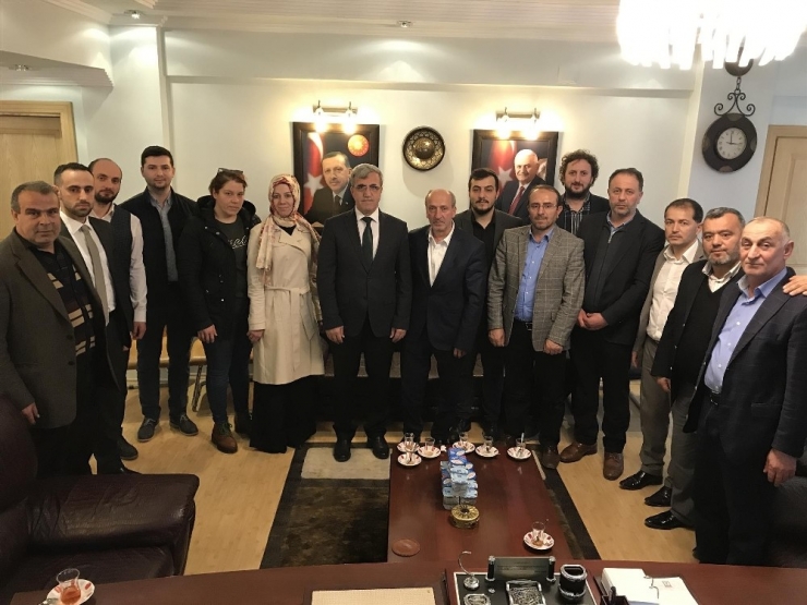 Ak Parti İlçe Teşkilatından Başkan Akcan’a Ziyaret