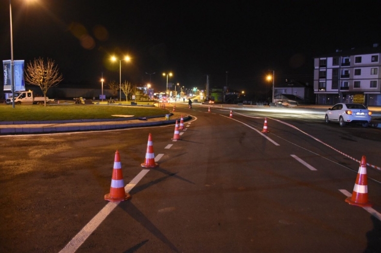 Kavşakta Çalışmalar Tamamlandı