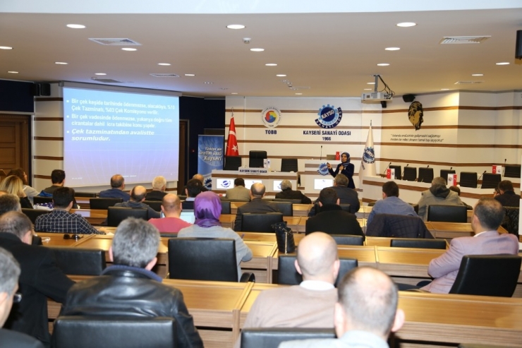 Kayso Üyelerine Çek Mevzuatı Anlatıldı