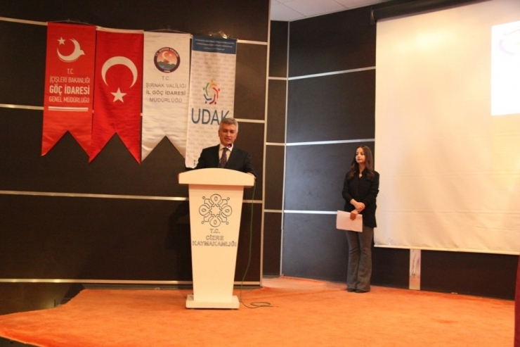 Cizre’de İkamet Eden Suriyeliler Bilgilendirildi