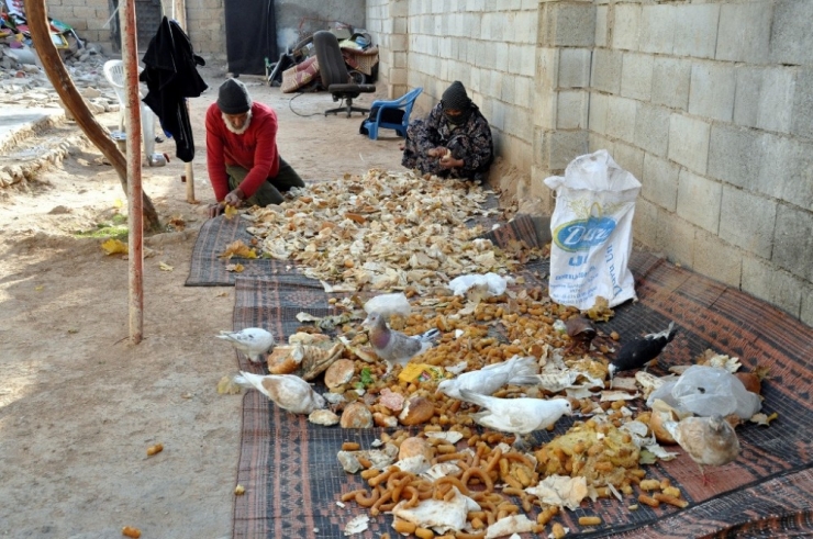 Suriyeli Mülteci Çöpten Topladığı Ekmekten Para Kazanıyor