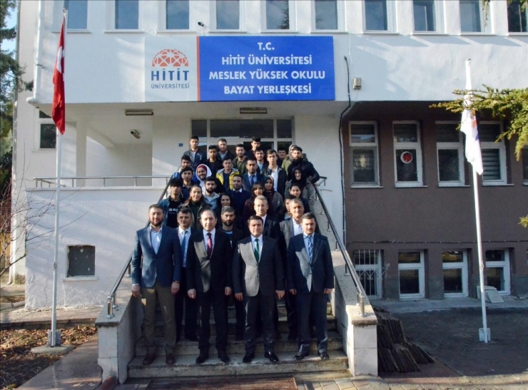 Rektör Alkan’dan Bayat Myo’da İnceleme