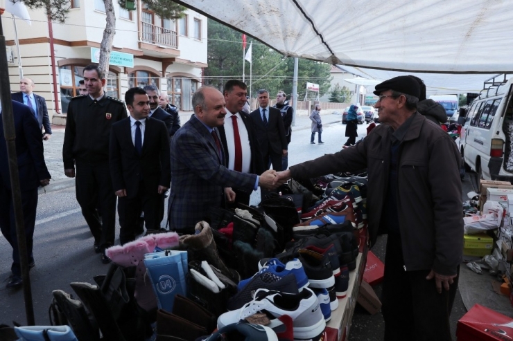 Vali Çakacak, Beylikova İlçesini Ziyaret Etti