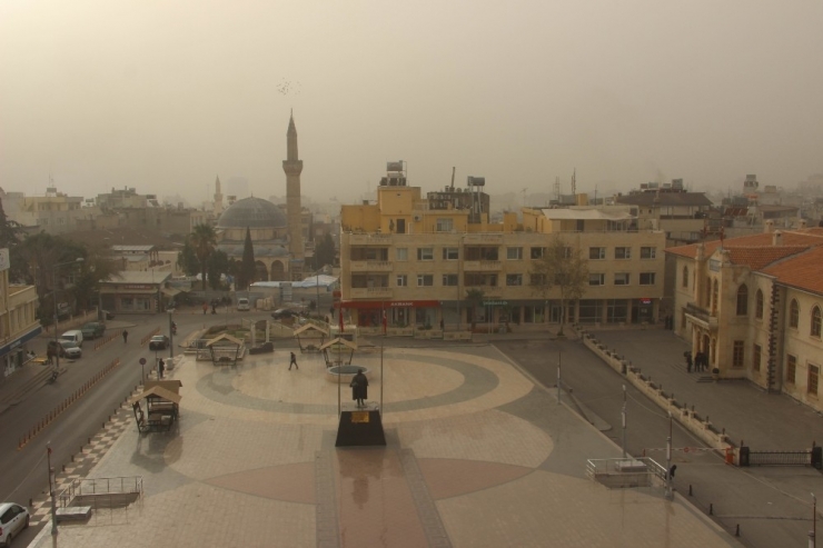 Suriye Üzerinden Gelen Kum Ve Toz Fırtınası Kilis’te Etkili Oldu