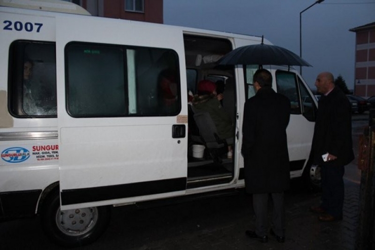 Sungurlu’da Öğrenci Servisleri Denetlendi
