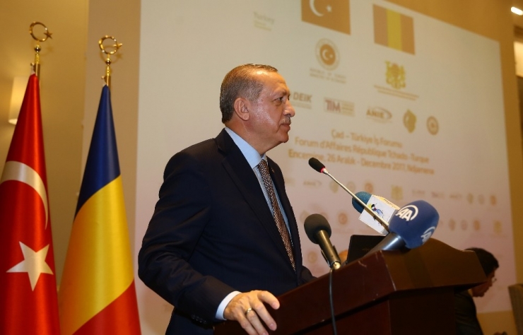 Cumhurbaşkanı Erdoğan, Türkiye-çad İş Forumu’nda Konuştu