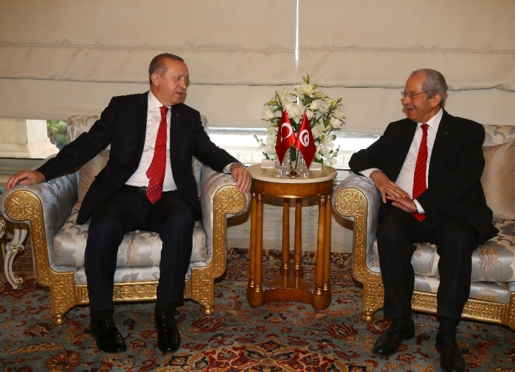 Cumhurbaşkanı Erdoğan, Tunus Meclis Başkanı Ennasır İle Görüştü