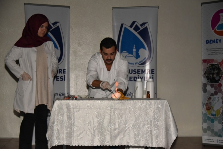 Başkan Çerçi Öğrencilerle Birlikte Deney Yaptı