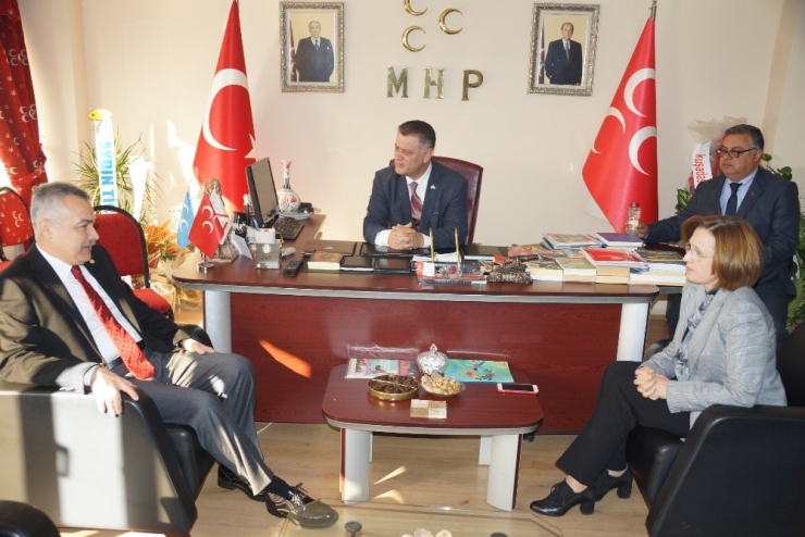 Ak Parti’li Savaş, Mhp’yi Ziyaret Etti
