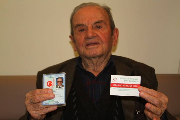 91 Yaşında Organlarını Bağışladı