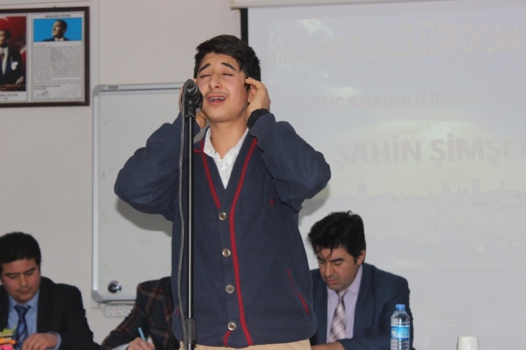 Siverek’te Ezan Okuma Yarışması