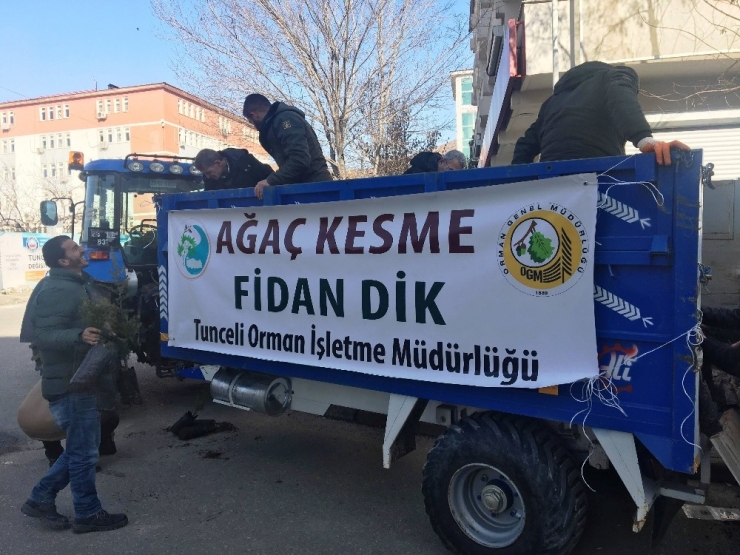 Tunceli’de "Ağaç Kesme, Fidan Dik" Kampanyası