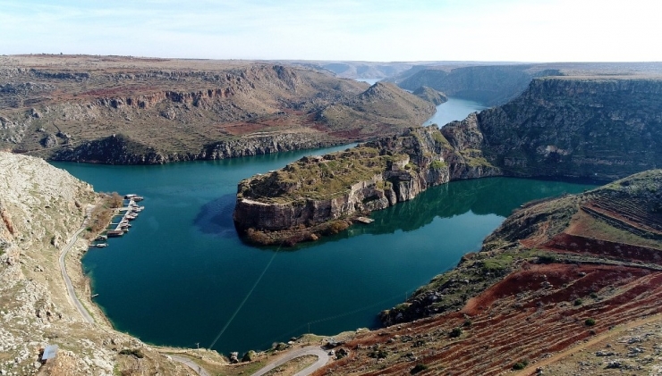 Fırat’in İncisi Rumkale Havadan Görüntülendi