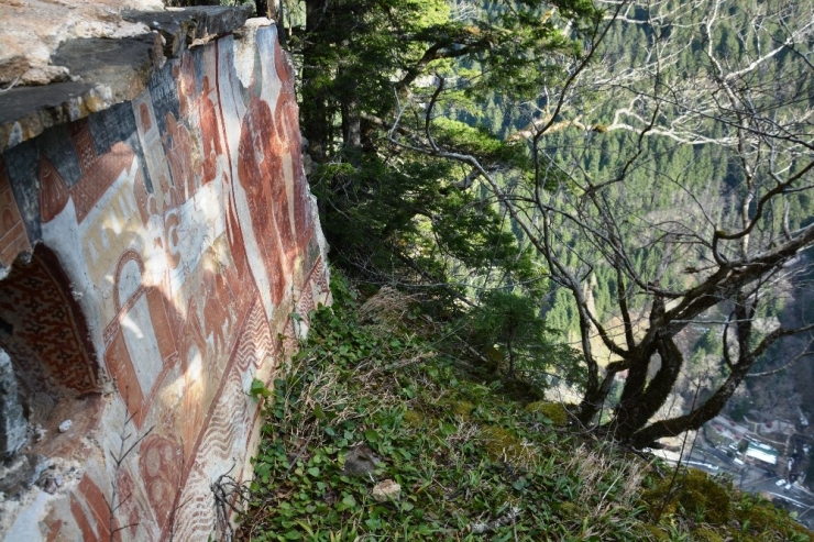 Sümela Manastırı’nda Yeni Bulunan Şapel İlk Kez Görüntülendi