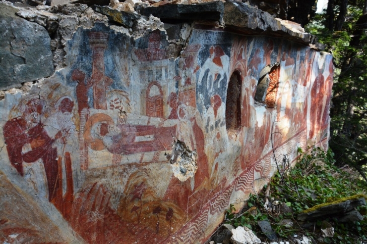 Sümela Manastırı’nda Yeni Bulunan Şapel İlk Kez Görüntülendi
