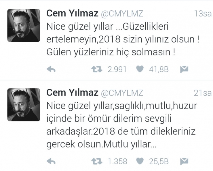 Ünlü İsimlerin Yeni Yıl Mesajları