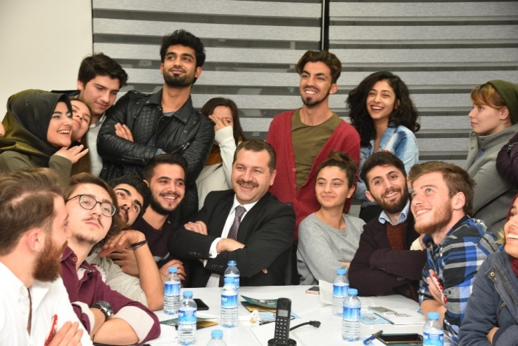 Baun Öğrencileri Başkan Yılmaz’ı Ziyaret Etti