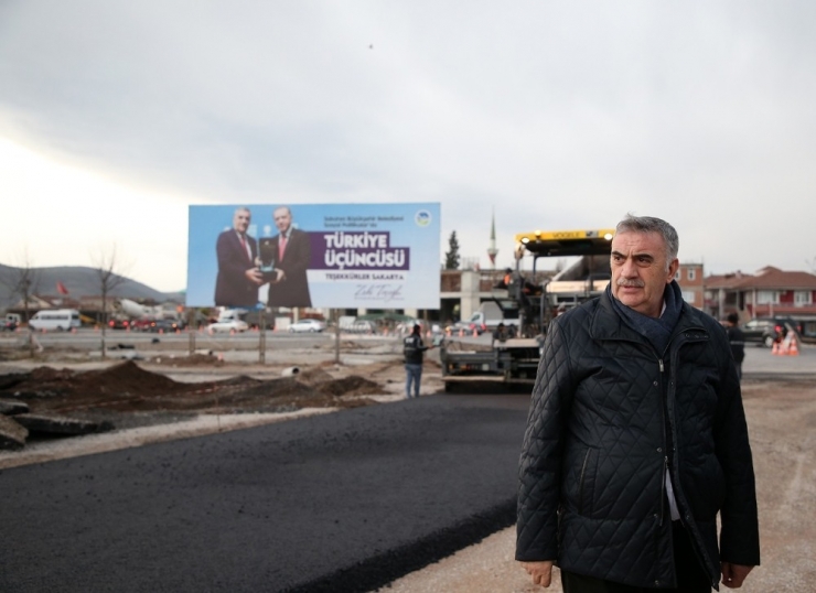 Başkan Toçoğlu, Yazlık Kavşağında Süren Çalışmaları İnceledi