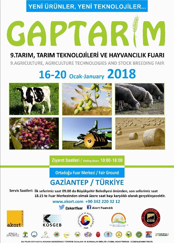 Gaptarım Ve Gapfood Fuarları 16 Ocak’ta Kapılarını Açıyor
