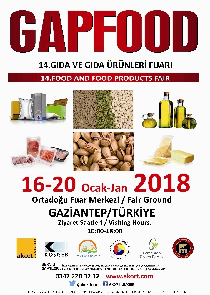 Gaptarım Ve Gapfood Fuarları 16 Ocak’ta Kapılarını Açıyor