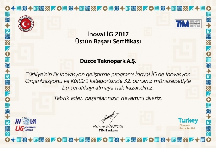 Düzce Üniversitesi Ve Düzce Teknopark’tan İnovalig Başarısı