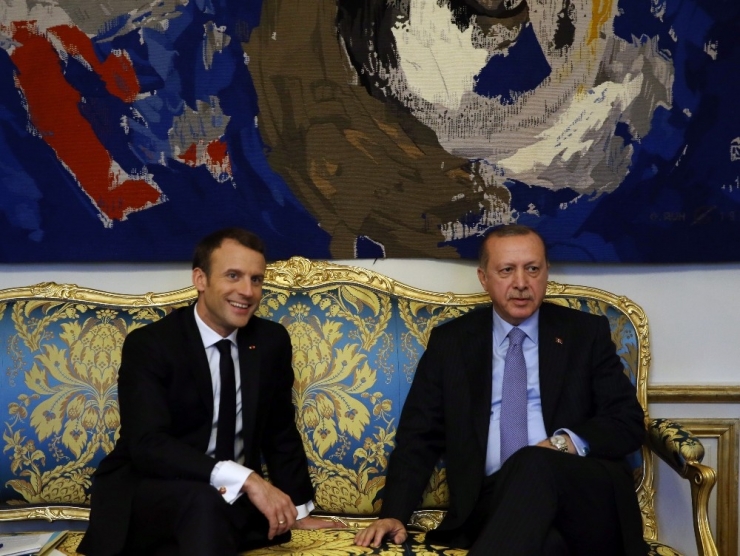 Cumhurbaşkanı Erdoğan, Fransız Mevkidaşı Macron İle Bir Araya Geldi