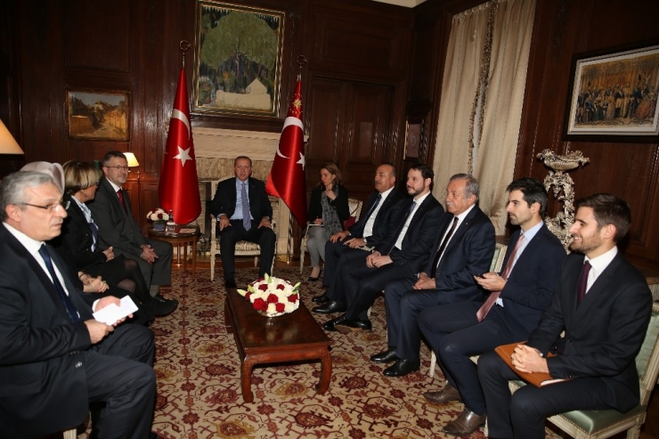 Cumhurbaşkanı Erdoğan, Stephane Teste Ve Josiane Costes’i Kabul Etti