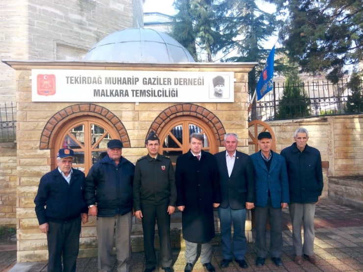 Kaymakam Karahan Ve Jandarma Komutanı Kızıltan Gazilerle Buluştu