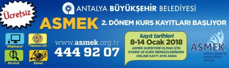 Asmek İkinci Dönem Kayıtları Başladı