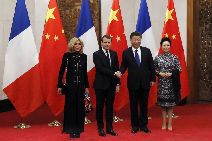 Macron İle Jinping Pekin’de Bir Araya Geldi