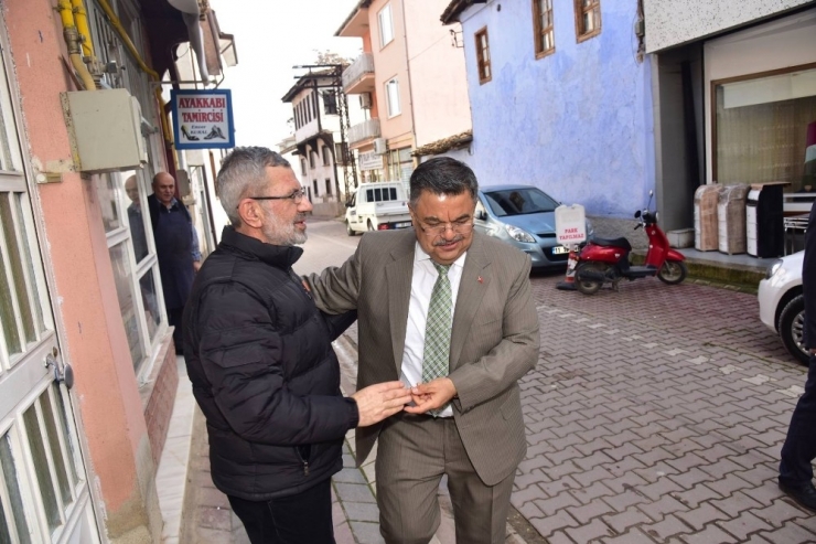 Başkan Yağcı, Osmaneli Esnafını Ziyaret Etti
