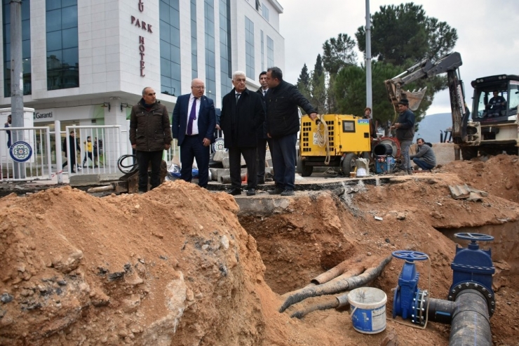 Başkan Gürün, İçme Suyu Çalışmalarını İnceledi