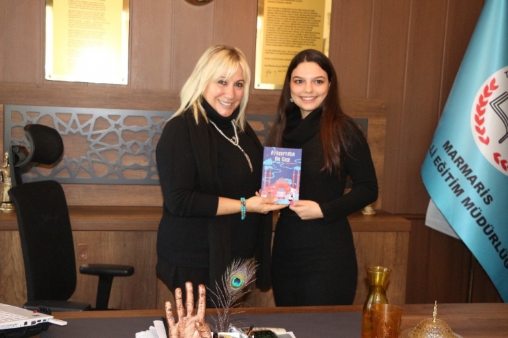 Genç Yazar Demiriz, Kaymakam Ve İlçe Milli Eğitim Müdürü’nü Ziyaret Etti