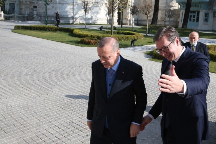 Erdoğan, Sırbistan Cumhurbaşkanı Vuçiç İle Görüşüyor