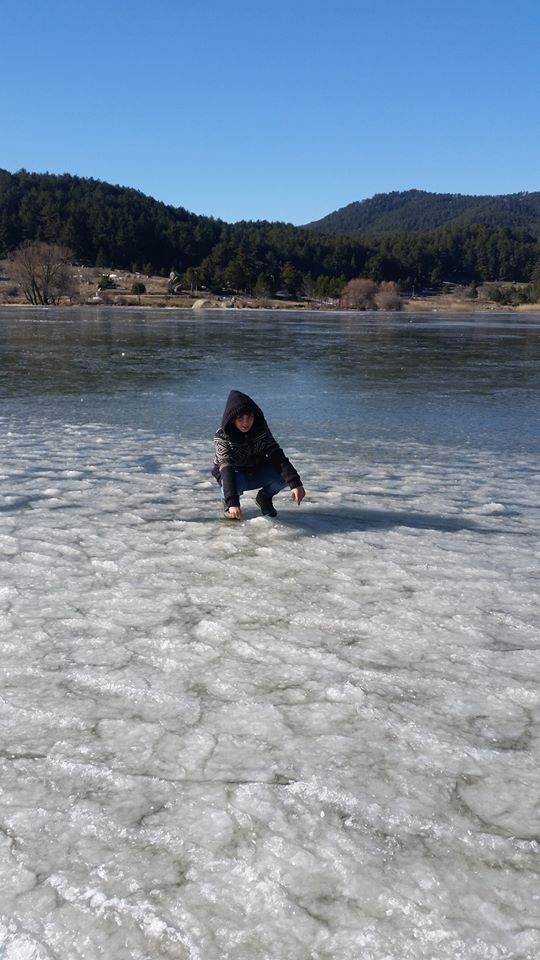 Gölcük Krater Gölü Buz Tuttu