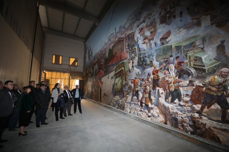 Şahin Panorama Müzesinin Atölye Çalışmalarını İnceledi