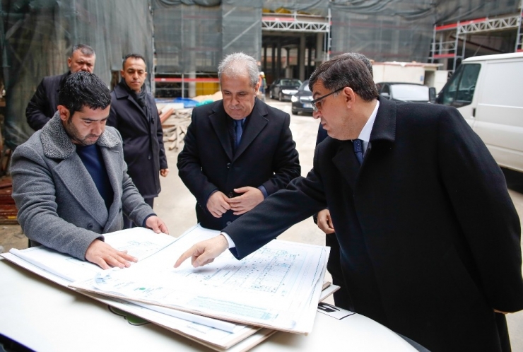 Tayyar İle Fadıloğlu Sanat Merkezi’ni İnceledi