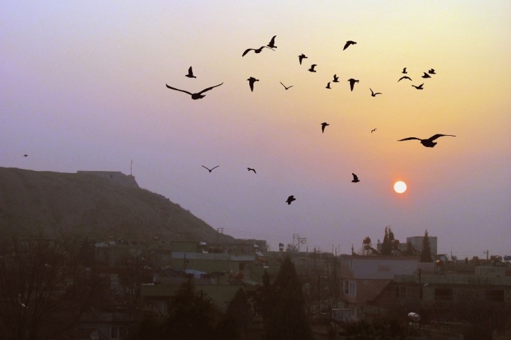 Tarihi Kale Üzerinde Gün Doğumu