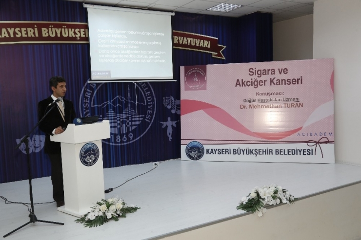 Büyükşehir Sağlık Seminerlerinde ‘Sigara’ Konuşuldu