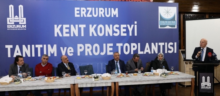 Erzurum Kent Konseyi’nden Tanıtım Ve Proje Toplantısı