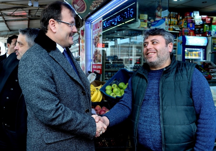 Başbakan Yardımcısı Çavuşoğlu’nun Esnaf Ziyareti