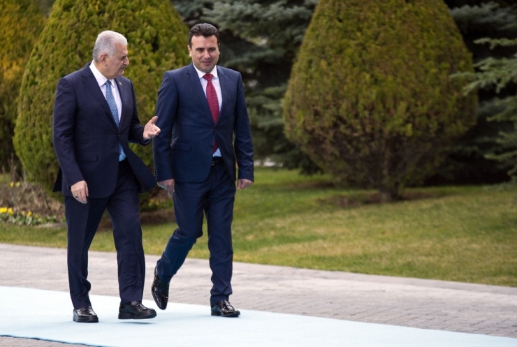 Başbakan Yıldırım, Makedonya Cumhuriyeti Başbakanı Zaev’i Resmî Törenle Karşıladı