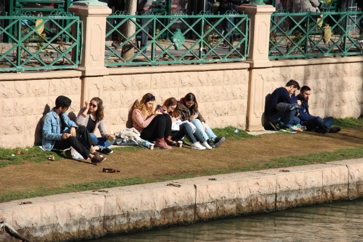 Porsuk’ta Bahardan Kalma Görüntüler