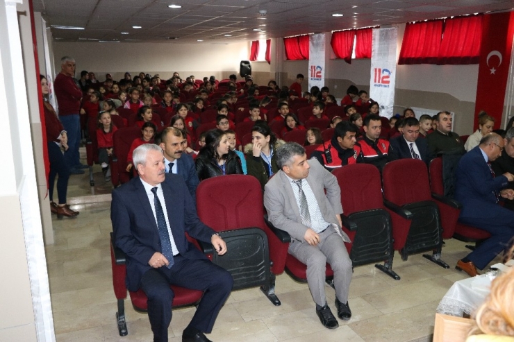 Öğrencilere 112 Acil Çağrı Merkezi Anlatıldı