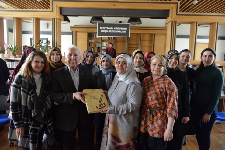 Halk Kütüphanesinde Ebru Söyleşisi