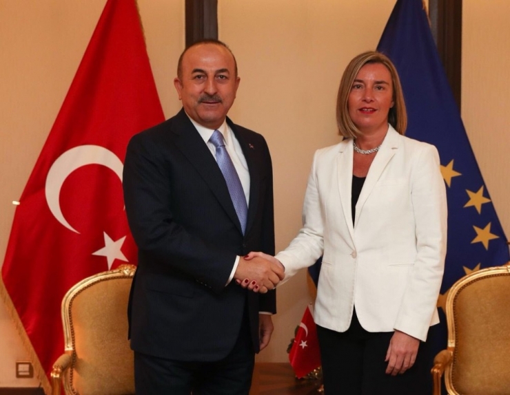 Çavuşoğlu, Ab Yüksek Temsilcisi Mogherini İle Görüştü