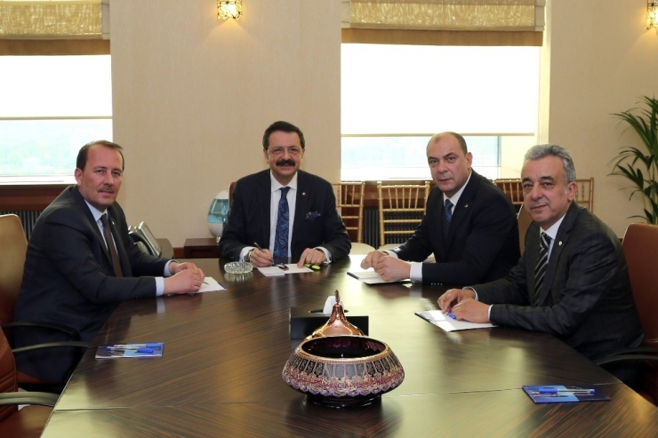 Eso Başkanı Kesikbaş Ve Yönetim Kurulu Tobb’u Ziyaret Etti