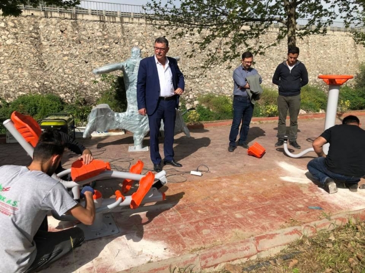 Vezirhan’da Spor Aletleri Yenileniyor